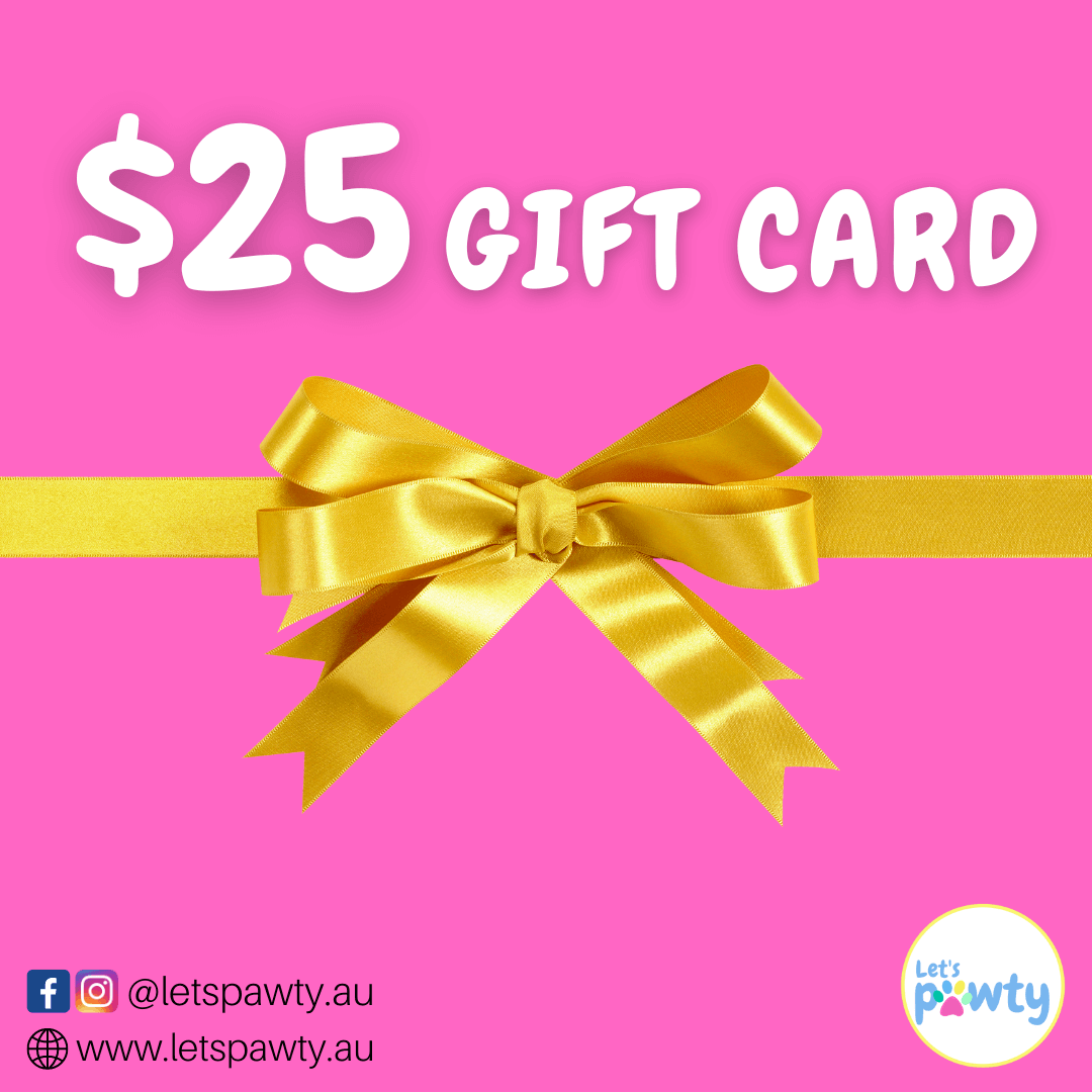 $25 gift voucher by Let's Pawty