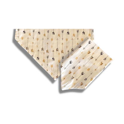 Reversible arrows galore dog bandana, let's pawty, handmade
