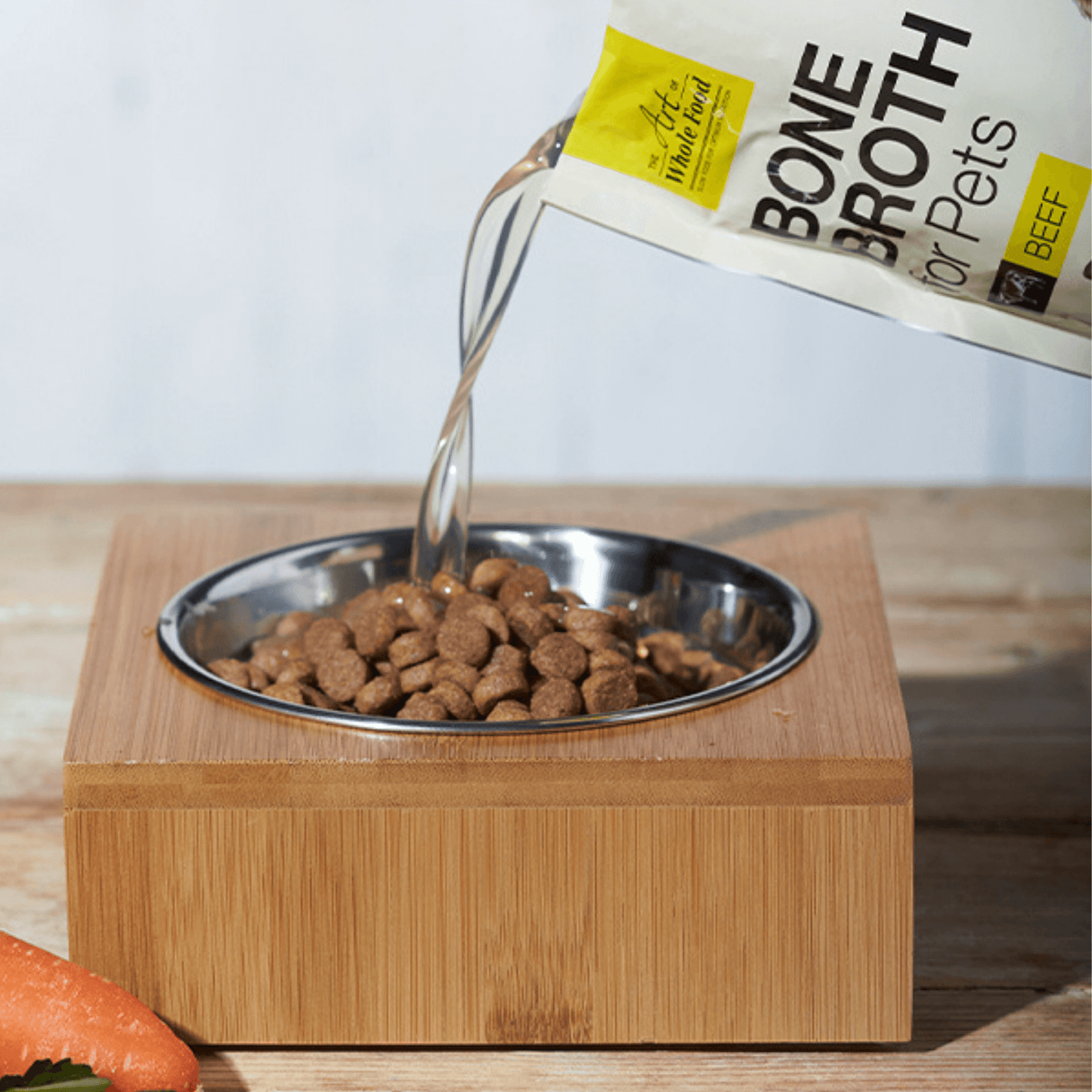 Beef broth healthy dog supplement, let's pawty