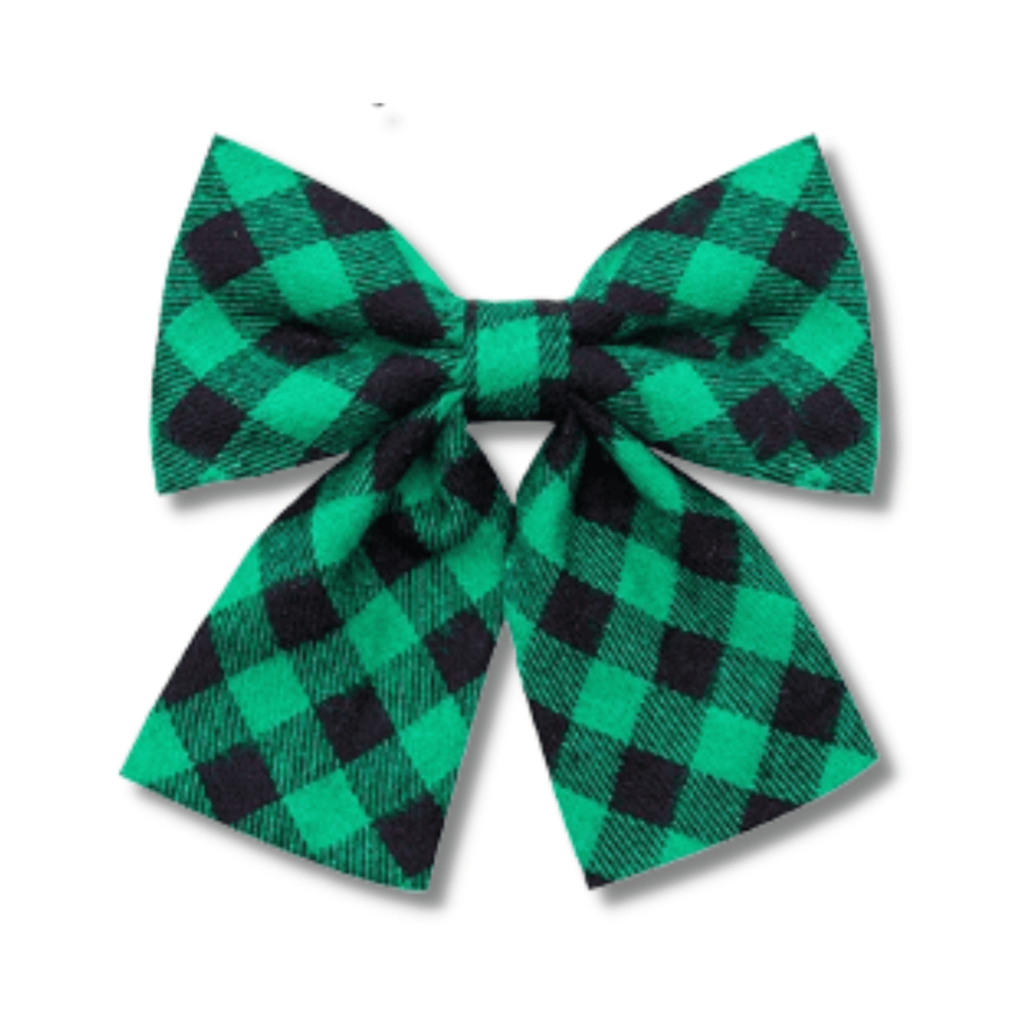 Christmas buffalo plaid let's pawty dog accessory