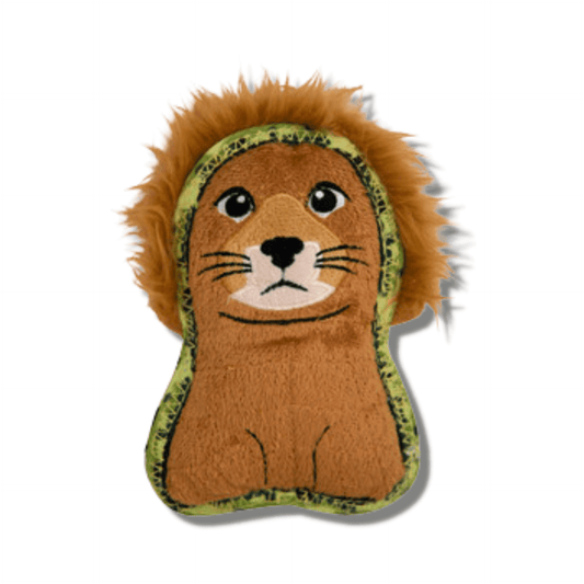 Durable lion shaped dog toy, let's pawty australia