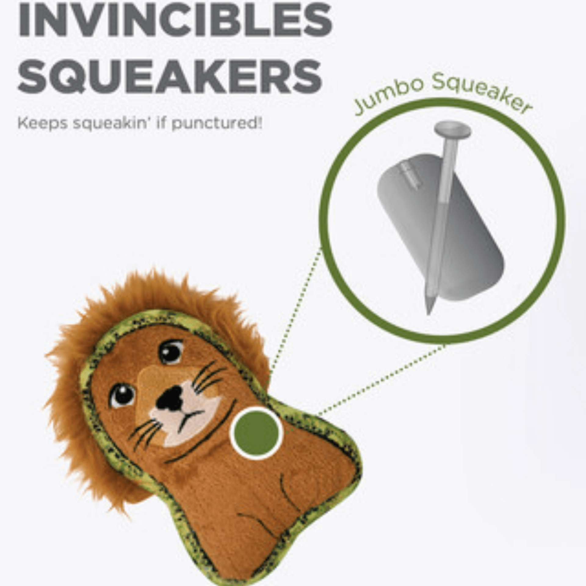 Durable lion shaped dog toy, let's pawty australia