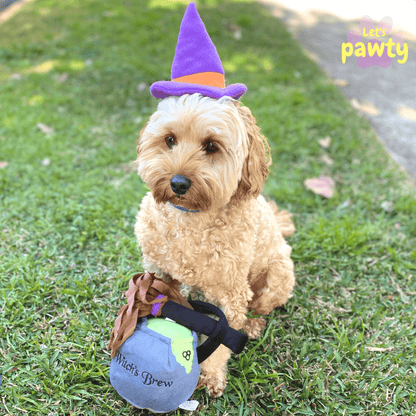 Halloween dog toy costume kit, let's pawty
