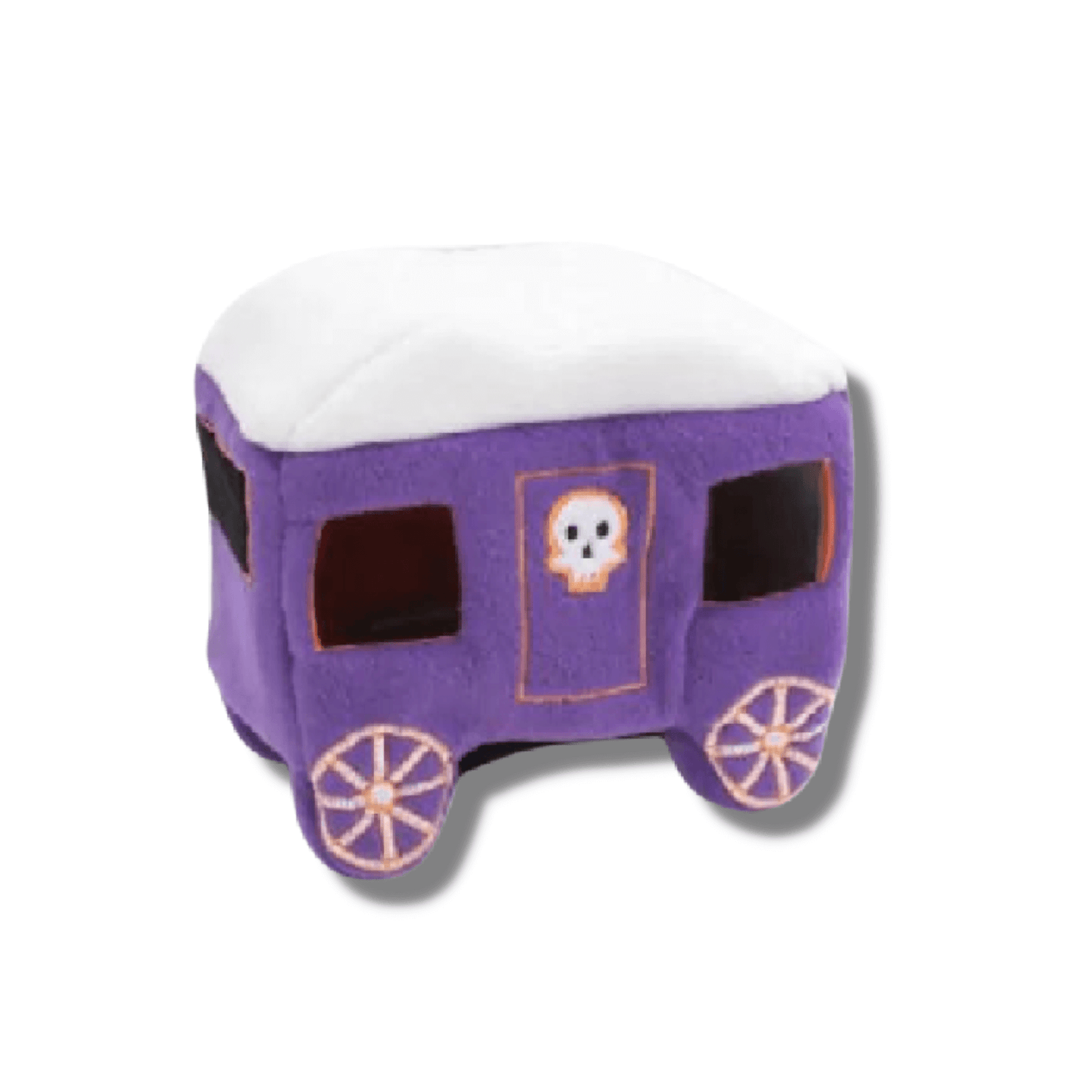 Interactive burrow dog toy, halloween haunted carriage with squeaky dog toys, let's pawty