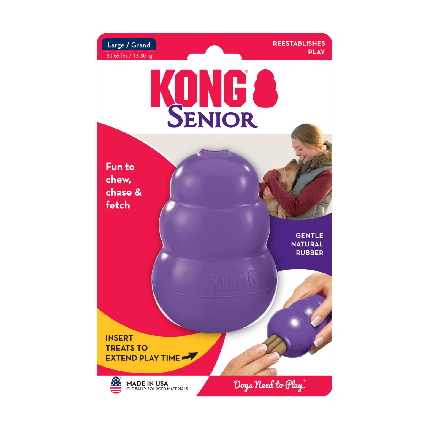 KONG interactive dog toy for your farbaby Let's Pawty