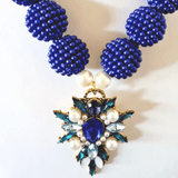 Lady Blue - Beaded Dog Jewellery