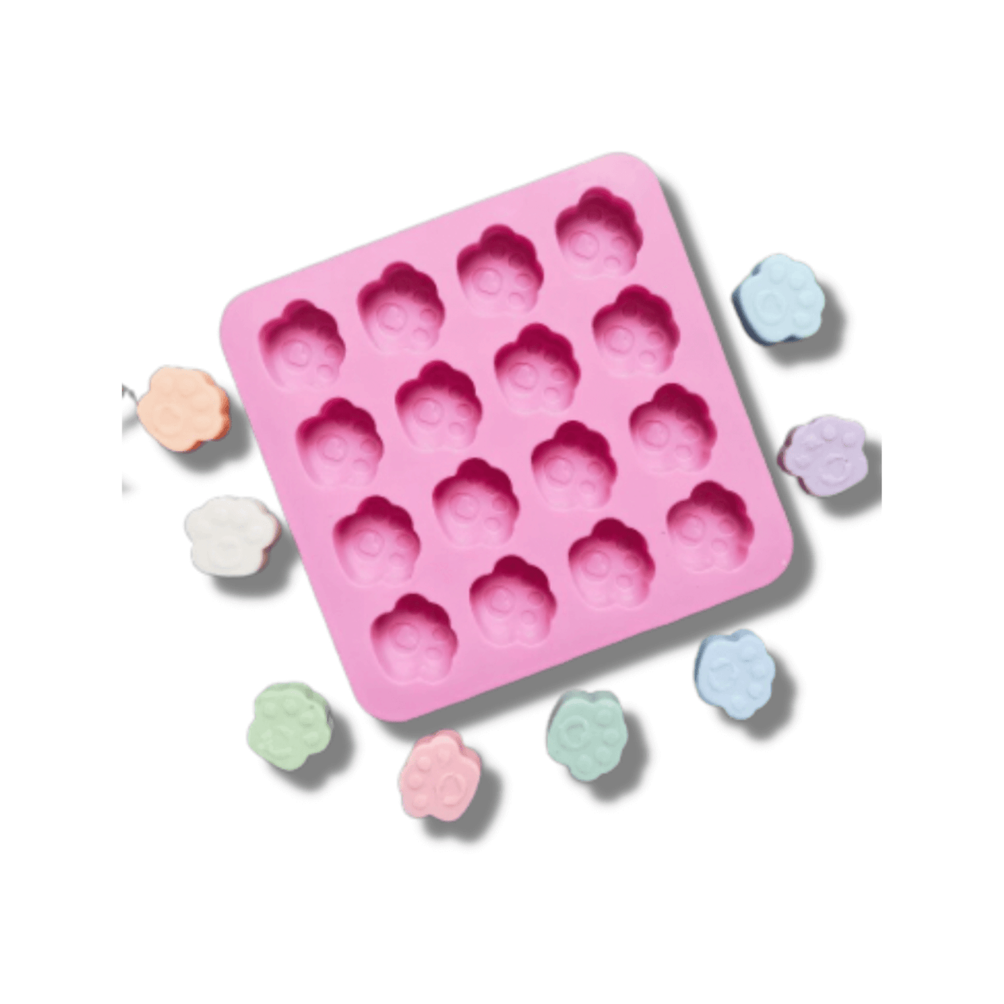 Small paws silicone mould dog treat, let's pawty 