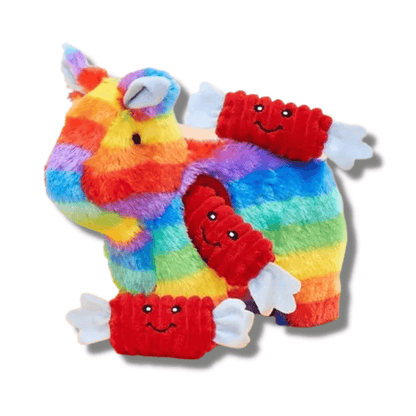 burrow piñata dog toy, let's pawty, boredom buster