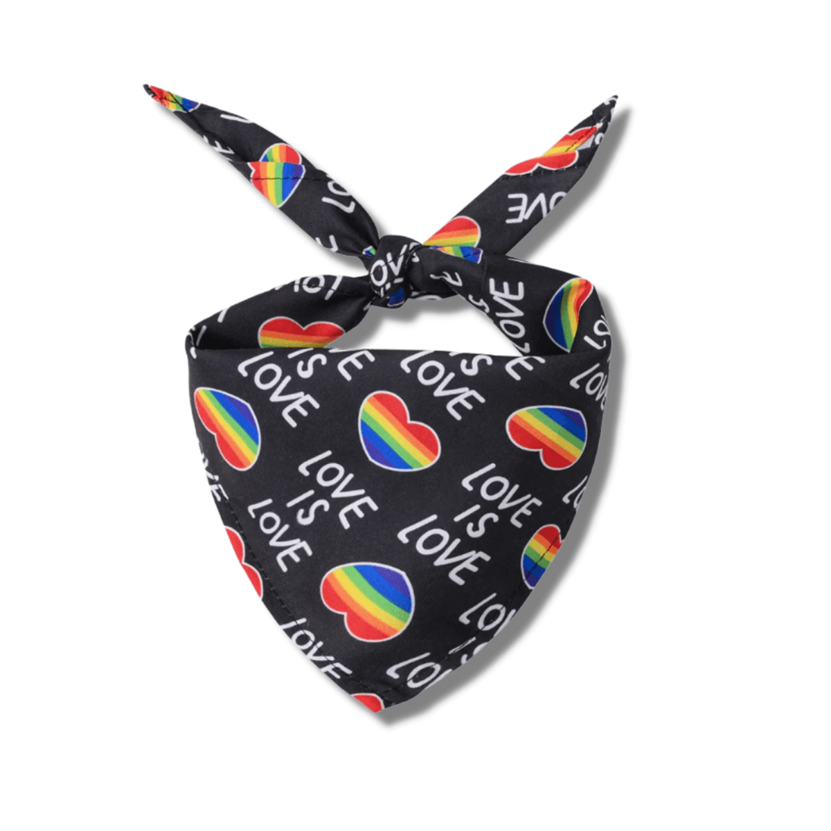 Black love is love dog bandana, tie up Mardi Gras, or Pride