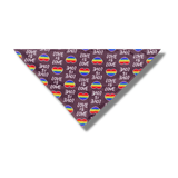 Black love is love dog bandana, tie up Mardi Gras, or Pride