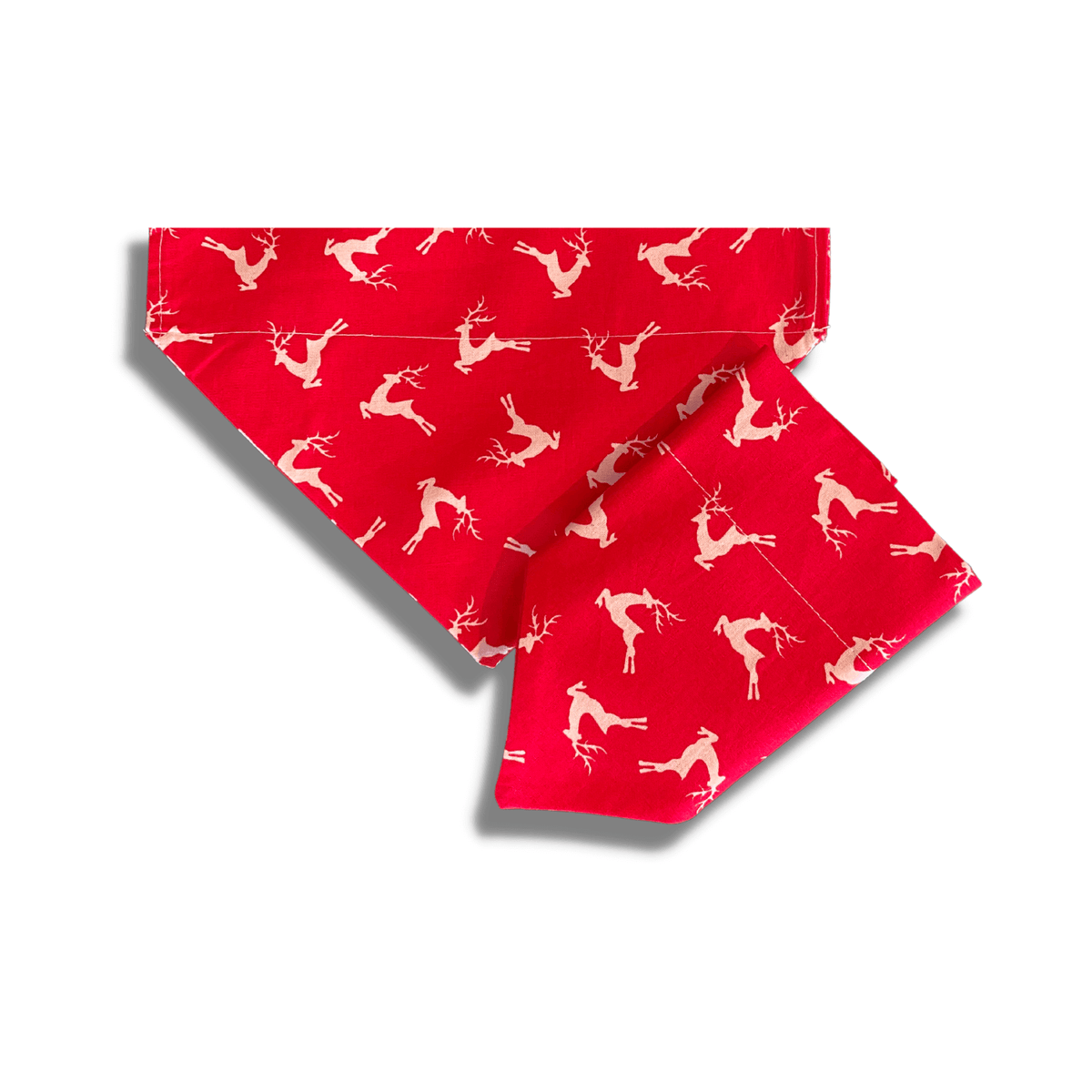 Christmas themed reversible dog bandana, let's pawty 