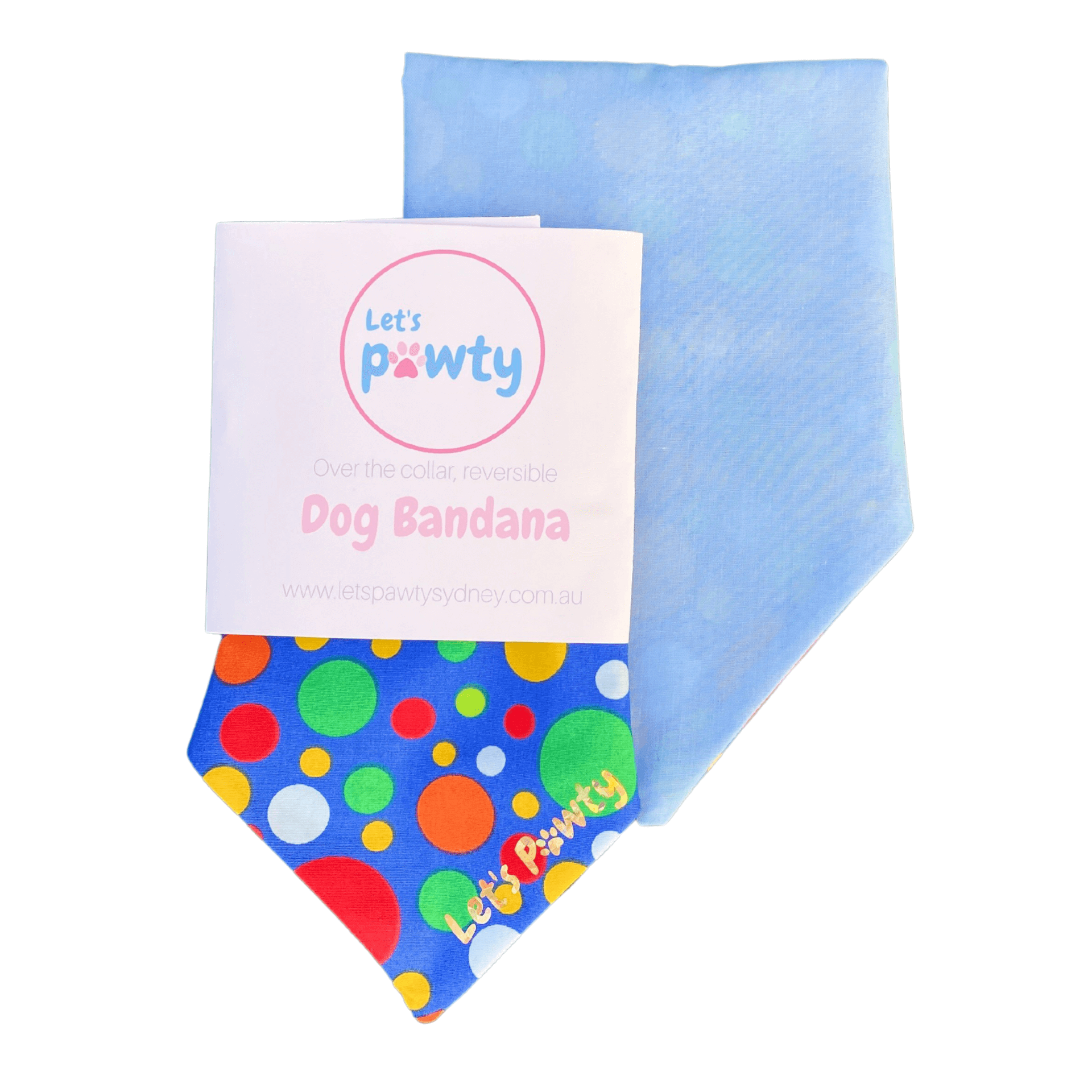 dog bandana clothing for your fur baby Let's Pawty Sydney