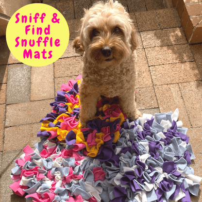Sniff snuffle and find mat for dogs, let's pawty 