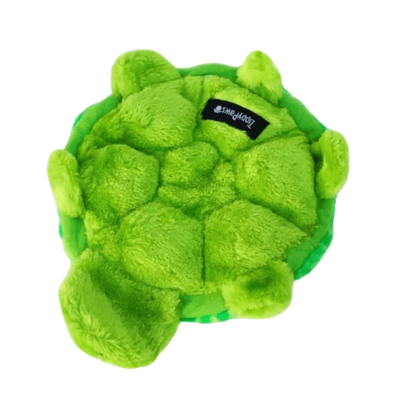 Plush, squeaky turtle dog toy, let's pawty 