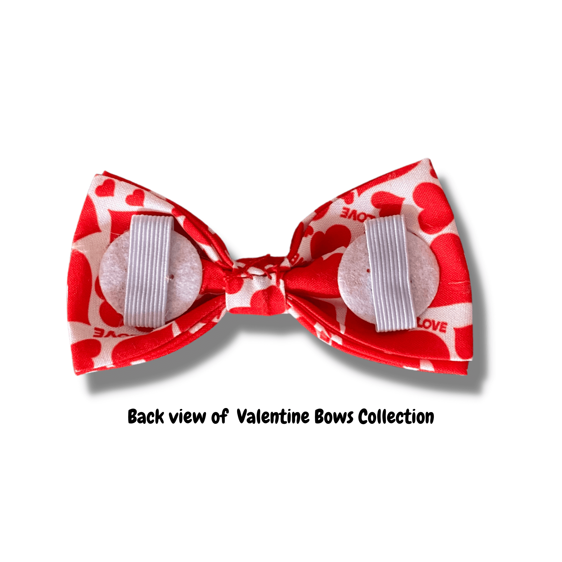 Valentine happy valentine dog bow fashion accessory, let's pawty 
