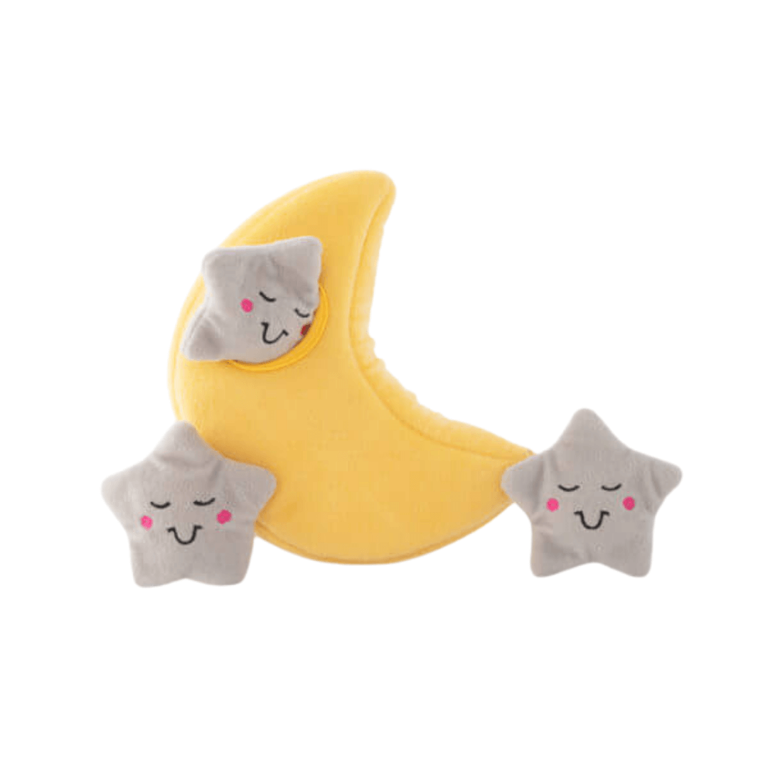 moon and stars interactive dog toy