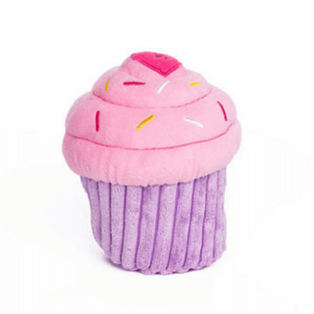 cupcake dog toy in pink Let's Pawty Sydney