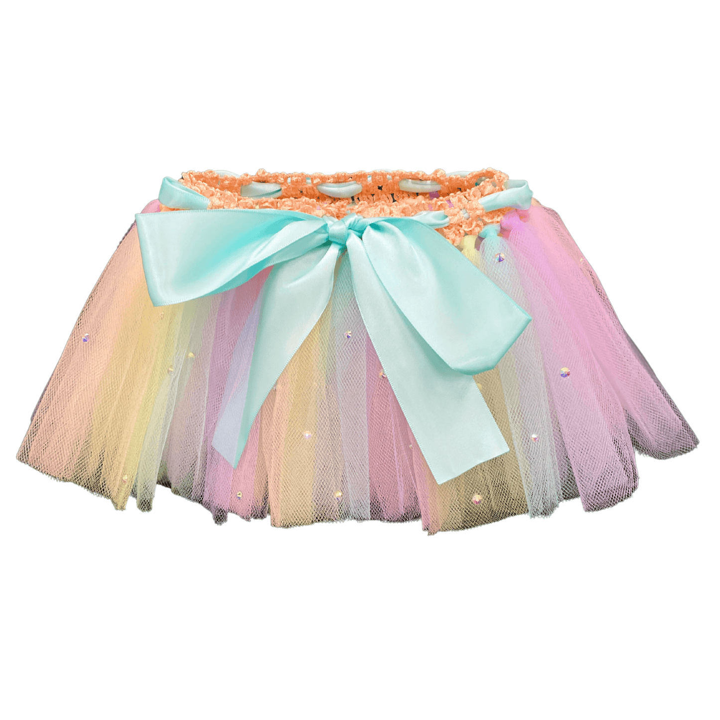 Pastel Rainbow~ Dog Pawty Tutu With Crystals