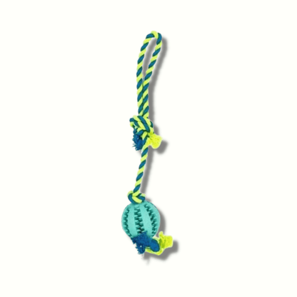 Enrichment Treat Ball & Rope - Dog Toy