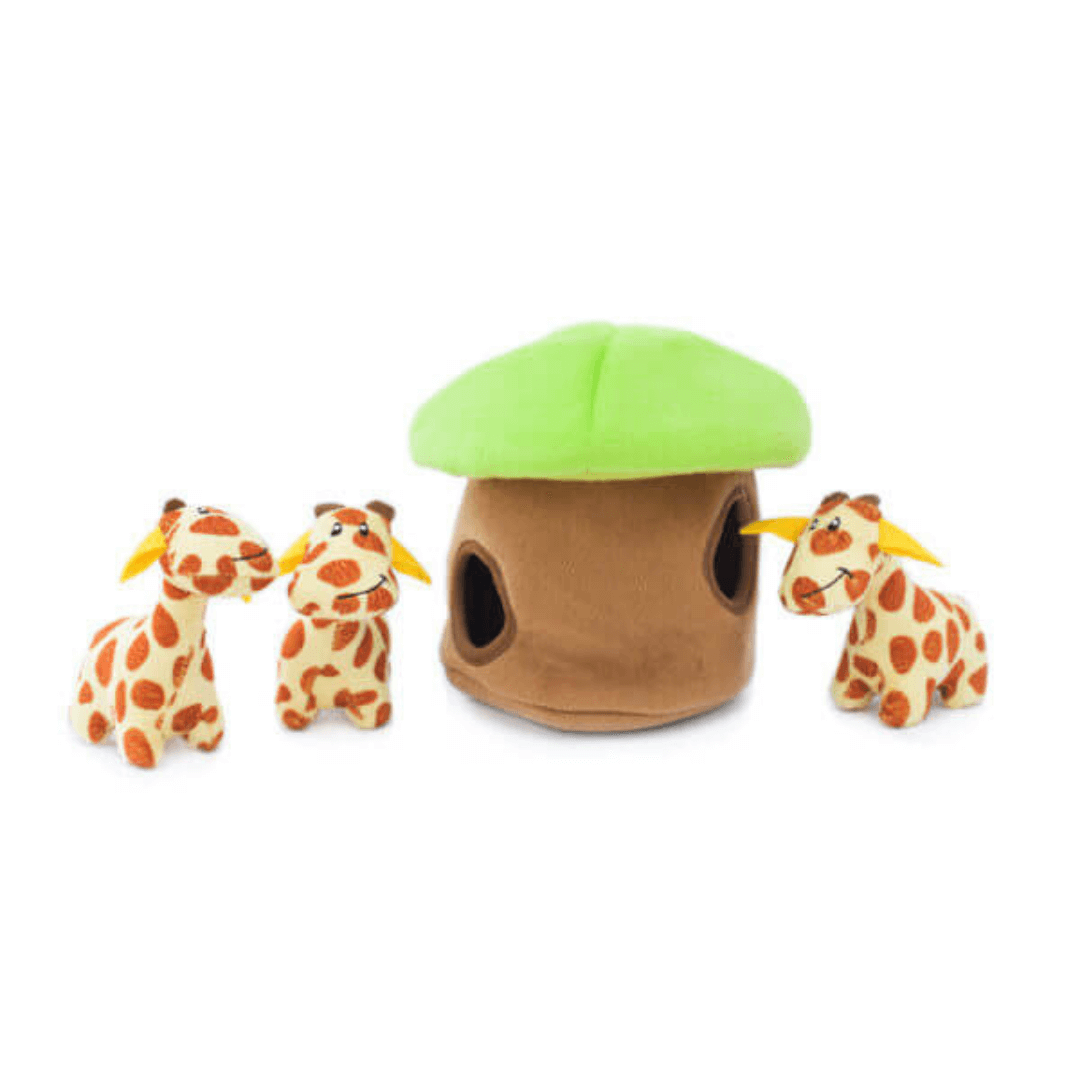 giraffe lodge interactive dog toy Let's Pawty Sydney