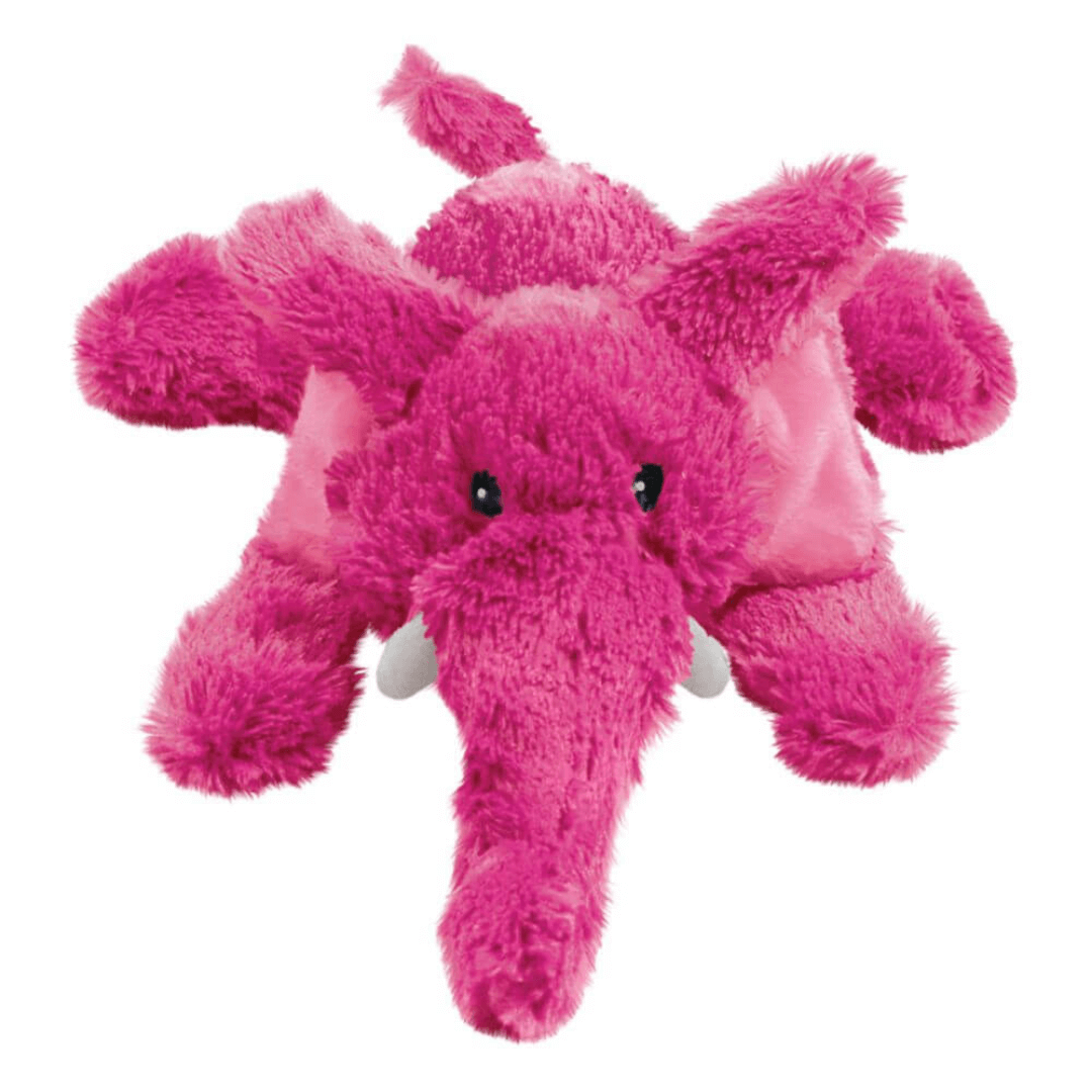 kong cozie elephant dog toy in pink Let's Pawty Sydney