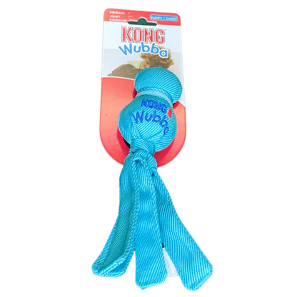 kong puppy wubba dog toy in blue Let's Pawty Sydney