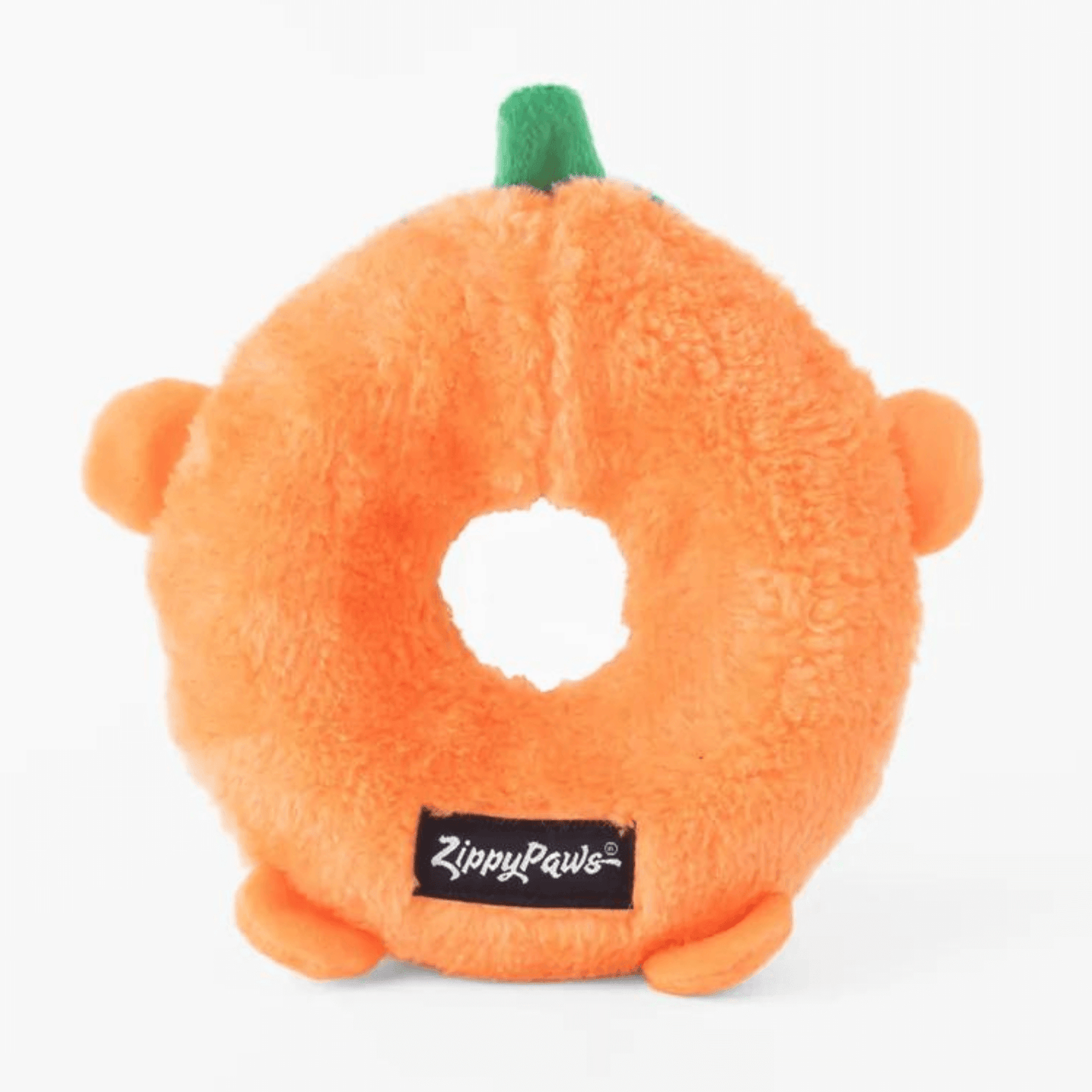Donutz no stuffing pumpkin Halloween dog toy