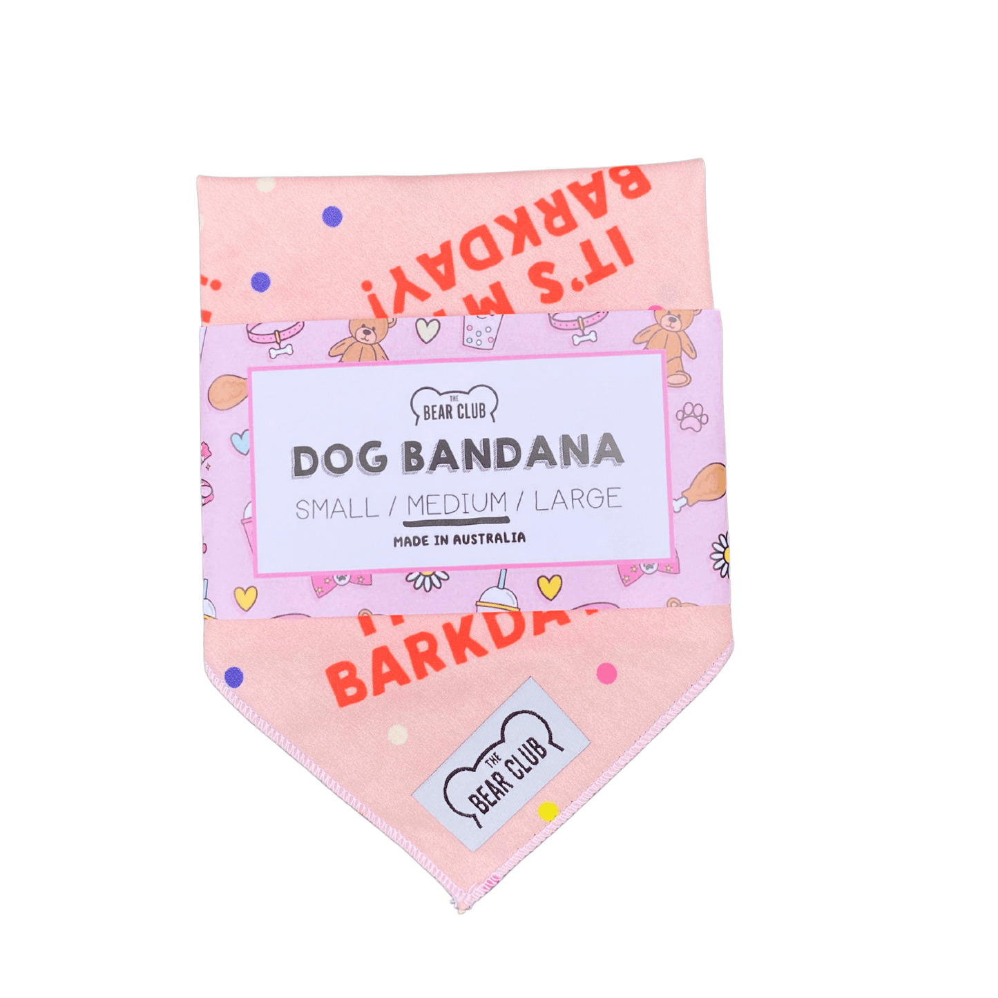 It's My Barkday dog bandana Let's pawty Sydney