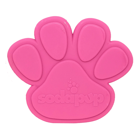 Aggressive dog chewers dog toy, paw shaped, let's pawty 