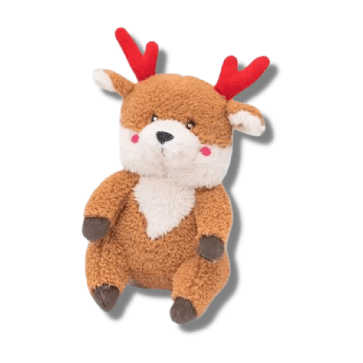 Reindeer Christmas themed plush dog toy