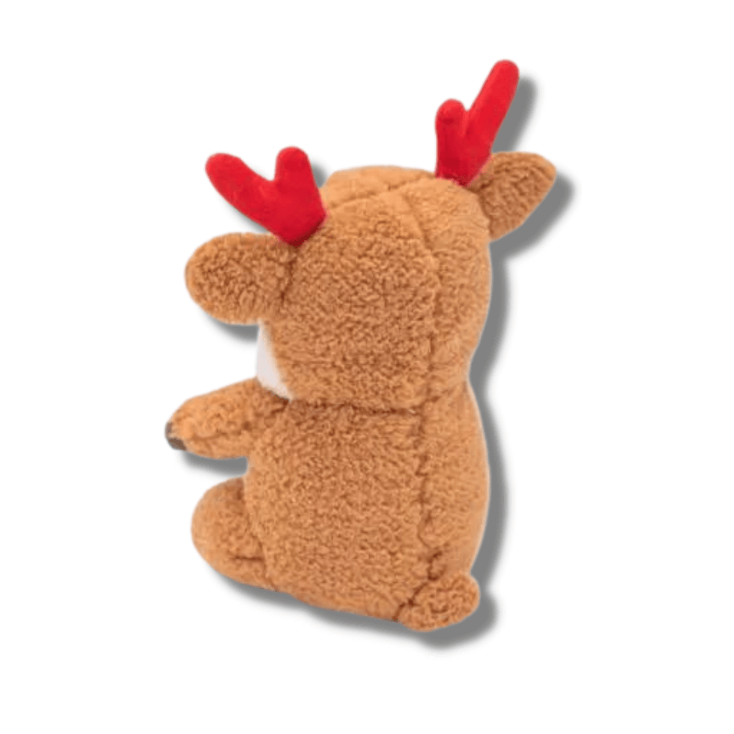 Reindeer Christmas themed plush dog toy